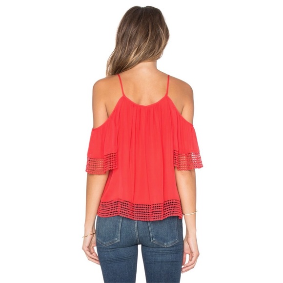 Parker Sicily Blouse in Fiesta Red - Picture 3 of 6